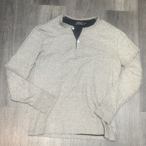 Polo by Ralph Lauren Heather Gray Long Sleeve Shirt